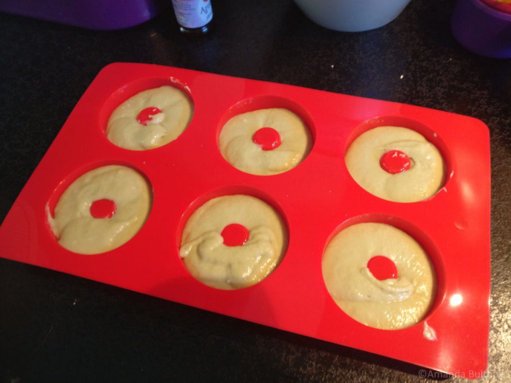 Matcha donuts vorm