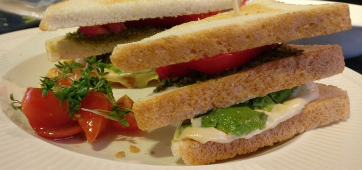 Vegetarische clubsandwich