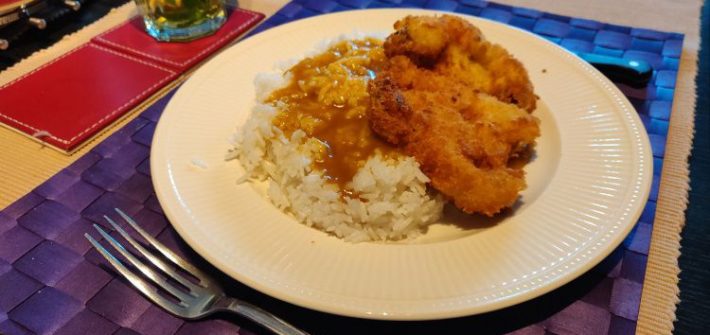 Bloemkool katsu met vegan eivervanger voor paneren