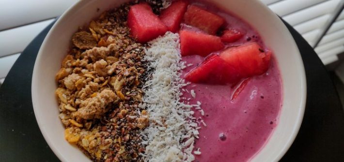 Smoothiebowl met watermeloen