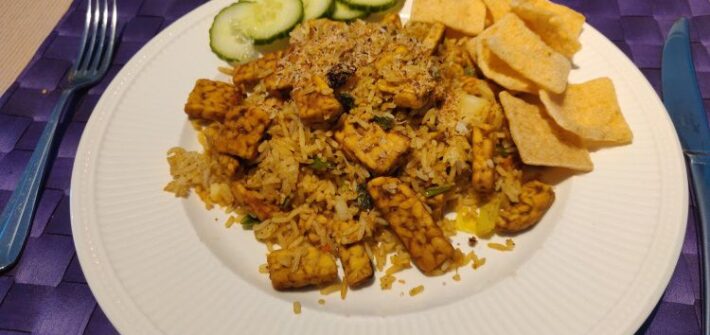 Nasi met tempeh