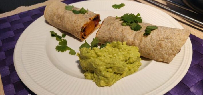 Wraps met zoete aardappel